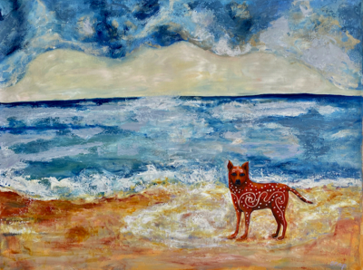  Caledonian Dingo | Oil on Stretched Canvas | 122 x 92 cm 