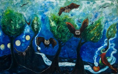  Eight Birds | 188 x 120 cm | $3800 